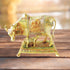 Brass Cow With Calf Statue 2.98kg
